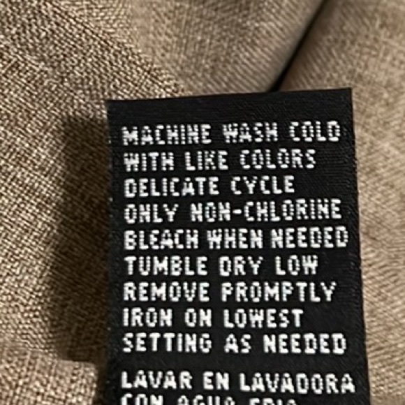 Sag Harbor, Casual Wear, Short Sleeves Pant Suit, Tan/White, 8P - Picture 11 of 12